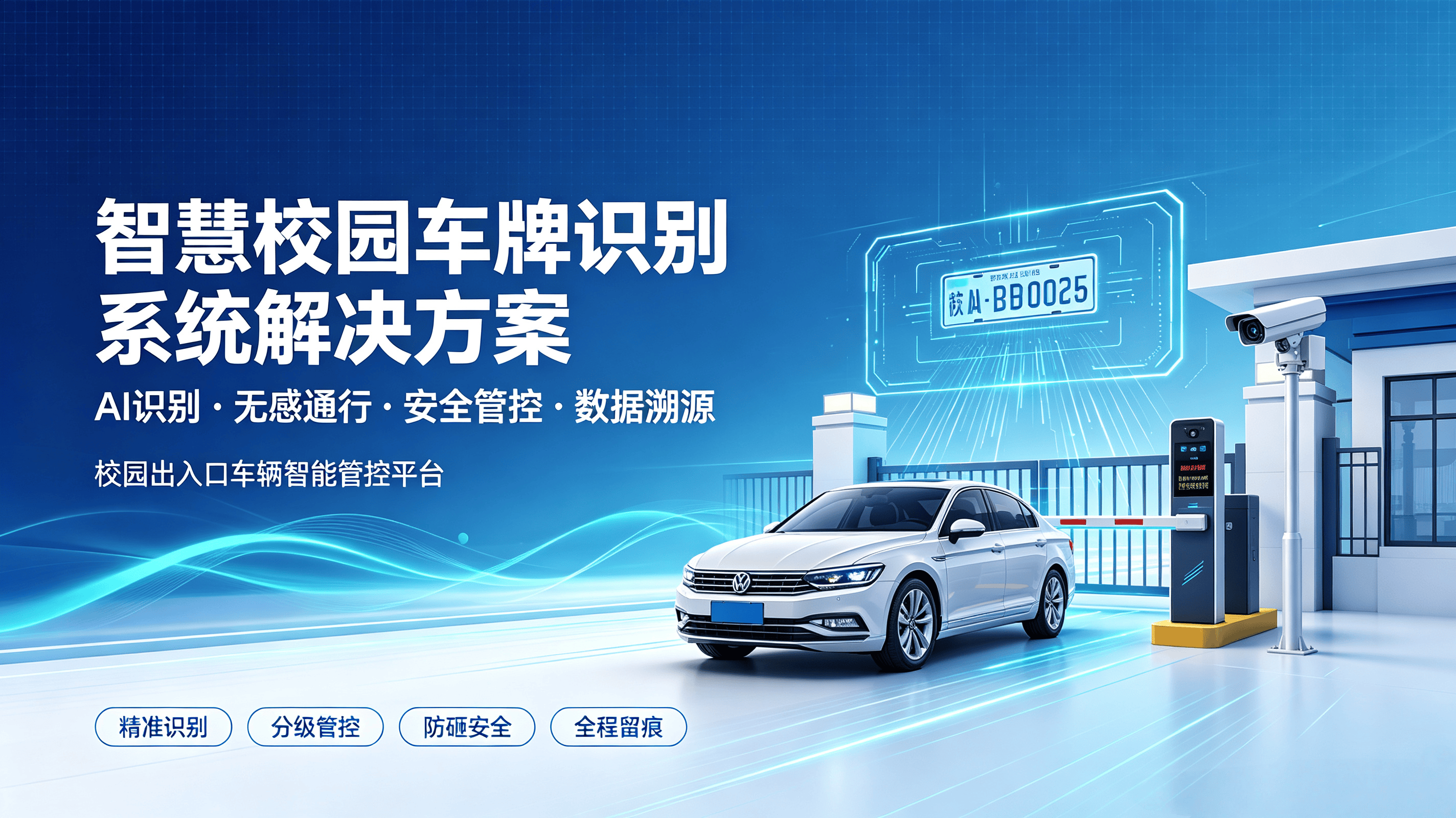校园车辆智能识别与安防通行一体化管理解决方案