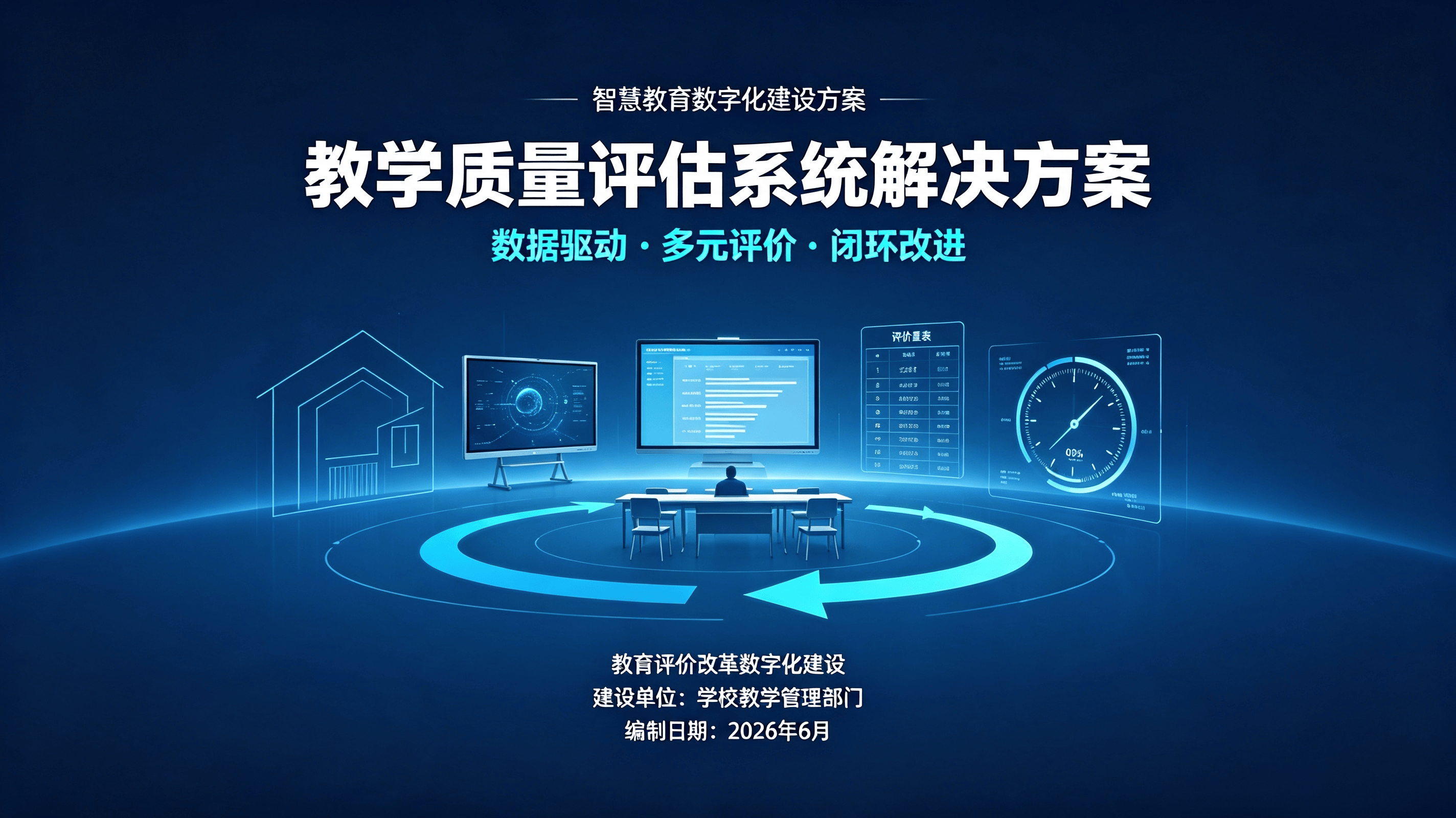 全域数据融合 全过程质量管控 —— 教学质量智能评估系统解决方案
